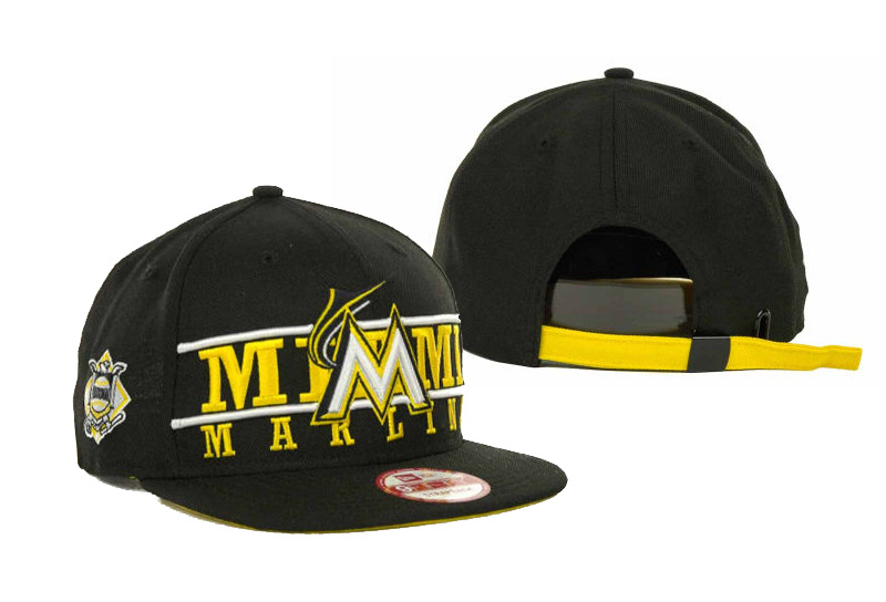 MLB Miami Marlins Strapback Hat #01